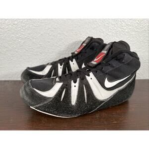 Nike Speed Sweep VI Wrestling Shoes 313612-011 Black White Mens 8 Rare 2007